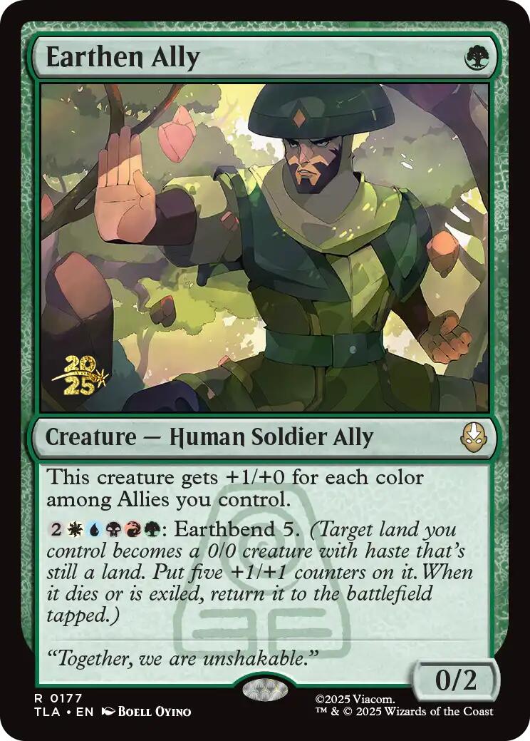 Earthen Ally [Avatar: The Last Airbender Prerelease Cards] | Magic Magpie
