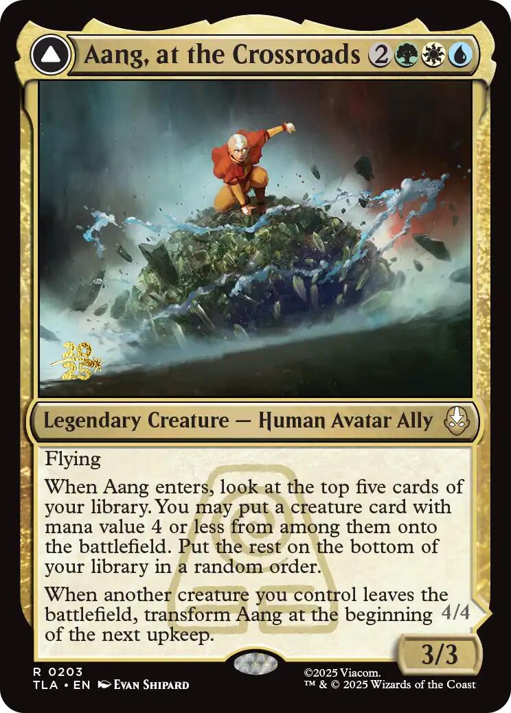 Aang, at the Crossroads [Avatar: The Last Airbender Prerelease Cards] | Magic Magpie