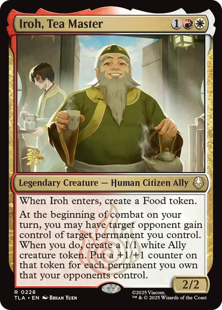 Iroh, Tea Master [Avatar: The Last Airbender Prerelease Cards] | Magic Magpie