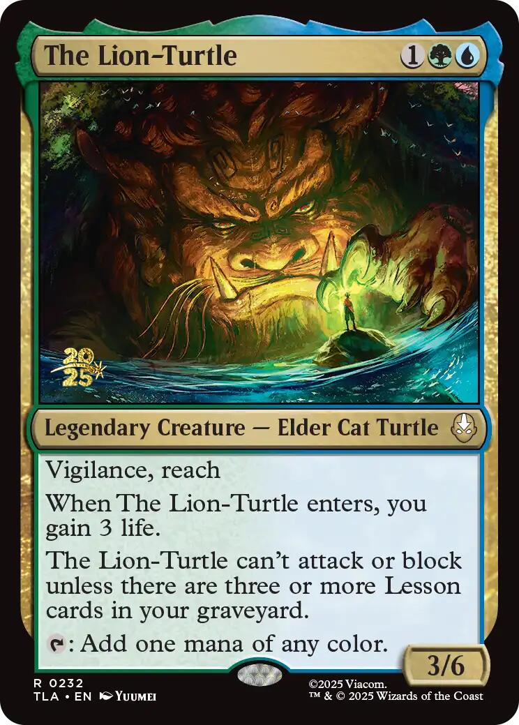 The Lion-Turtle [Avatar: The Last Airbender Prerelease Cards] | Magic Magpie