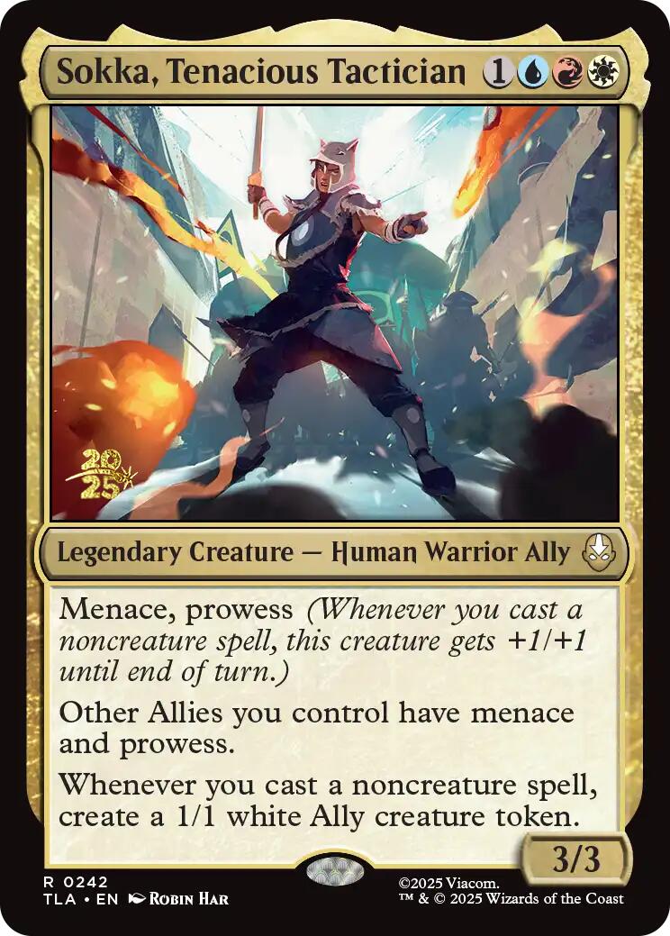 Sokka, Tenacious Tactician [Avatar: The Last Airbender Prerelease Cards] | Magic Magpie