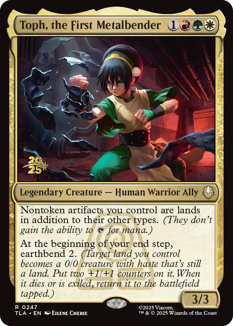 Toph, the First Metalbender [Avatar: The Last Airbender Prerelease Cards] | Magic Magpie