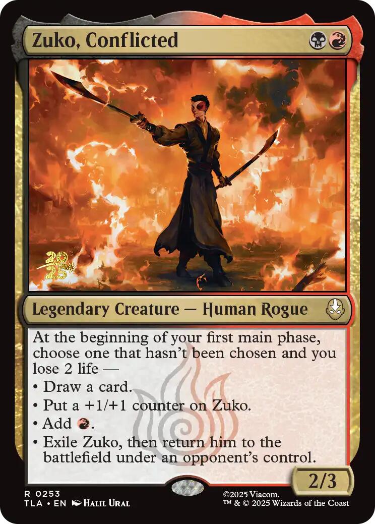 Zuko, Conflicted [Avatar: The Last Airbender Prerelease Cards] | Magic Magpie