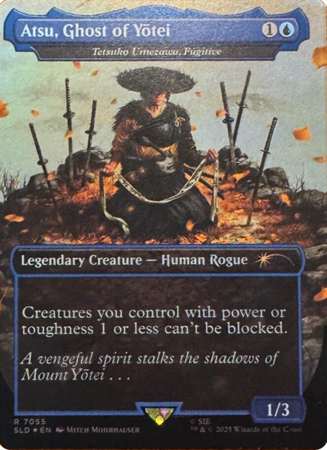 Atsu, Ghost of Yotei - Tetsuko Umezawa, Fugitive (Rainbow Foil) [Secret Lair Drop Series] | Magic Magpie