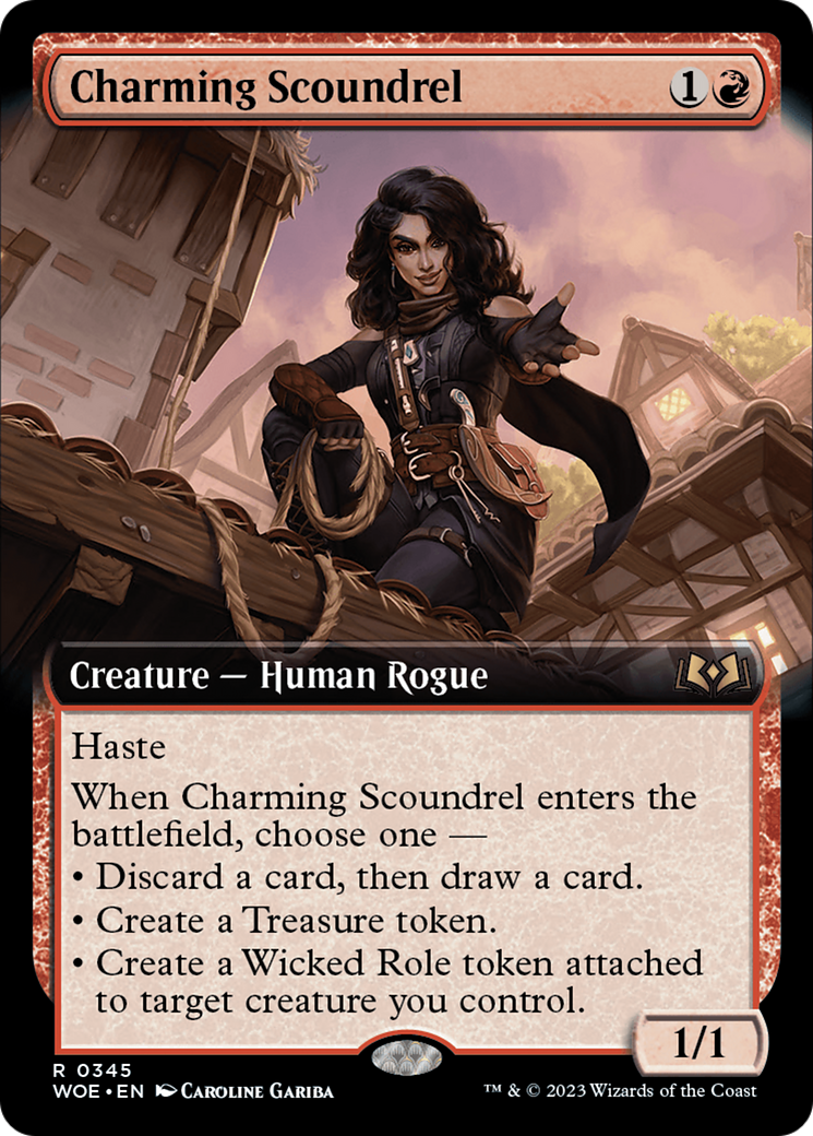 Charming Scoundrel (Extended Art) [Wilds of Eldraine] | Magic Magpie