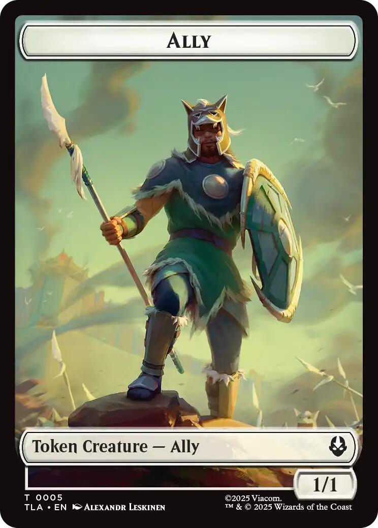 Ally (0005) // Clue (0014) Double-Sided Token [Avatar: The Last Airbender Tokens] | Magic Magpie
