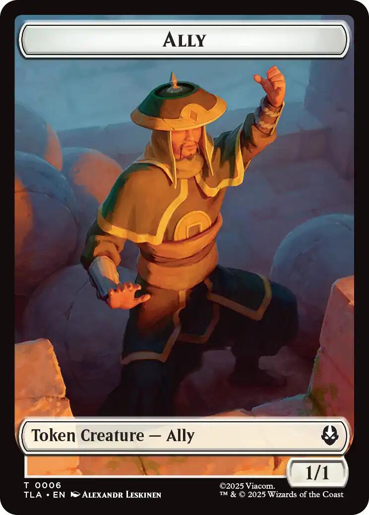 Ally (0006) // Clue (0017) Double-Sided Token [Avatar: The Last Airbender Tokens] | Magic Magpie