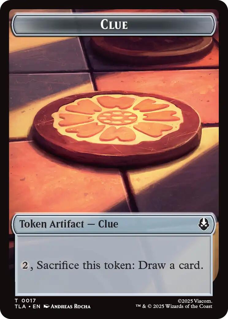 Ally (0006) // Clue (0017) Double-Sided Token [Avatar: The Last Airbender Tokens] | Magic Magpie
