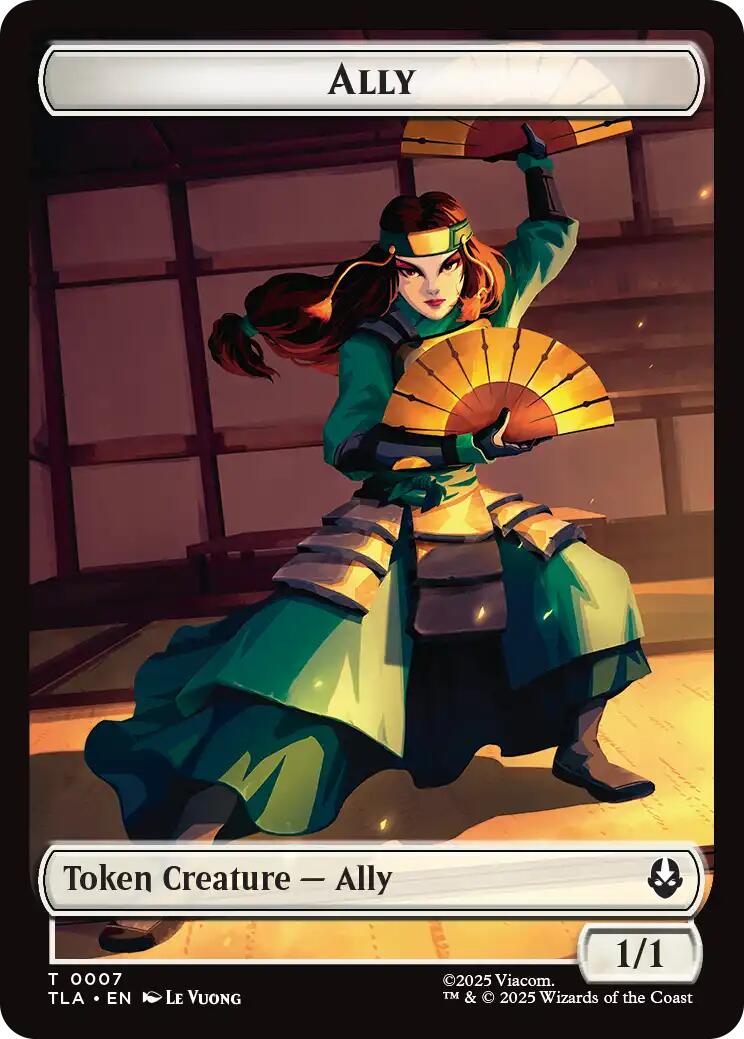 Ally (0007) // Clue (0018) Double-Sided Token [Avatar: The Last Airbender Tokens] | Magic Magpie