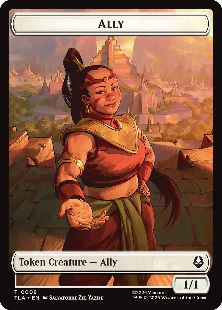 Ally (0008) // Clue (0016) Double-Sided Token [Avatar: The Last Airbender Tokens] | Magic Magpie