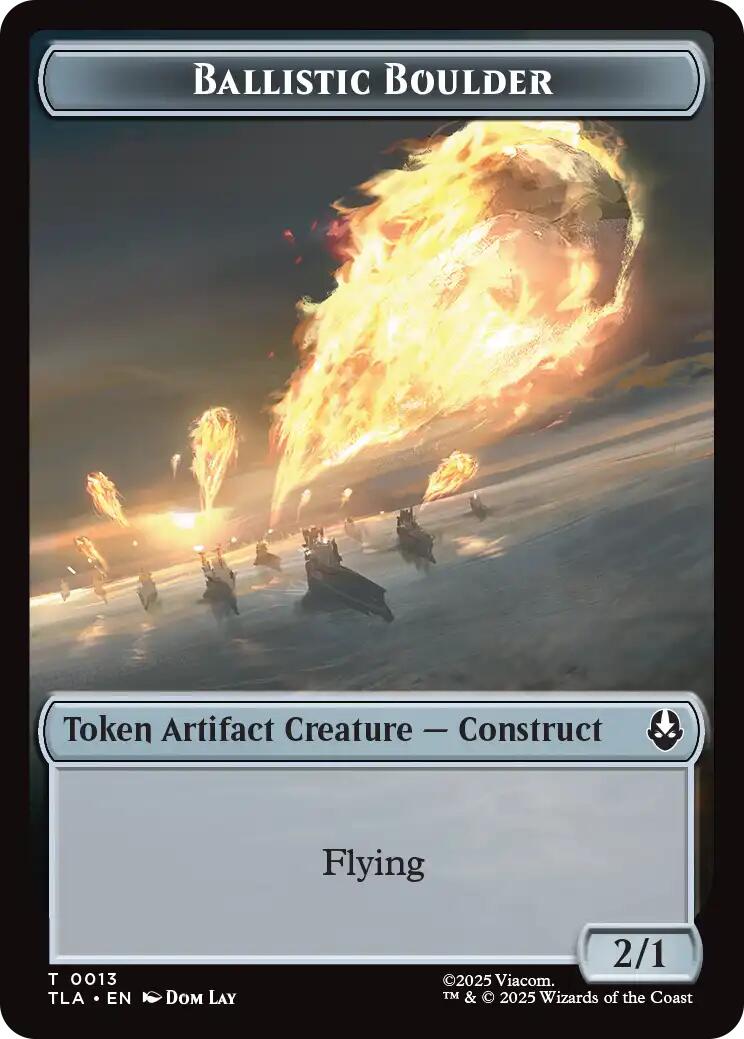Ballistic Boulder // Soldier (0011) Double-Sided Token [Avatar: The Last Airbender Tokens] | Magic Magpie
