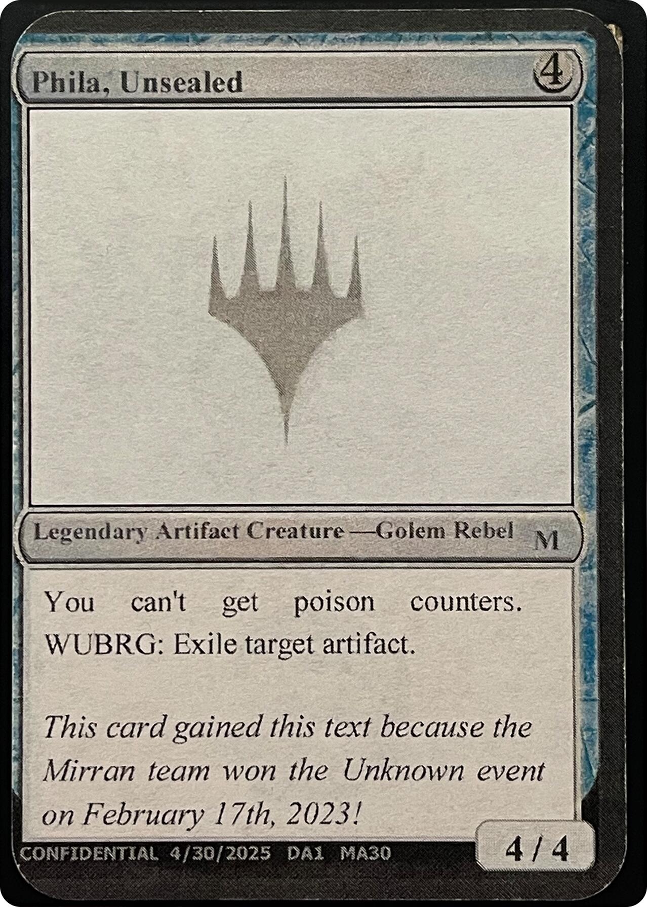 Phila, Unsealed (Reprint) [Unknown Event] | Magic Magpie