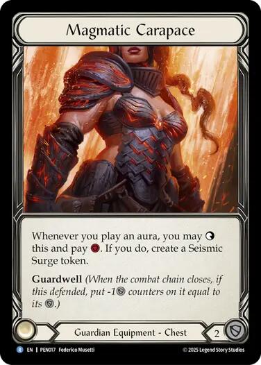 Magmatic Carapace [PEN017] (Compendium of Rathe)  Cold Foil | Magic Magpie