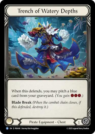 Trench of Watery Depths [PEN168] (Compendium of Rathe)  Cold Foil | Magic Magpie