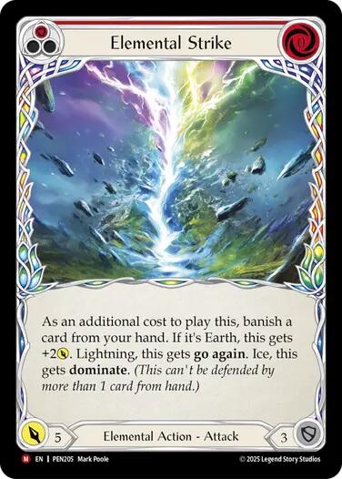 Elemental Strike [PEN205] (Compendium of Rathe)  Rainbow Foil | Magic Magpie