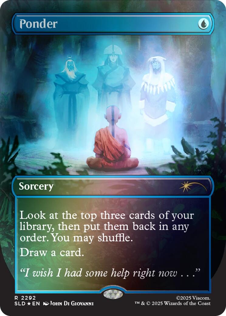 Ponder (2292) (Rainbow Foil) [Secret Lair Drop Series] | Magic Magpie