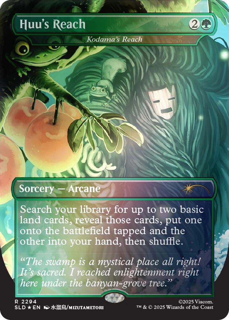 Huu's Reach - Kodama's Reach (Rainbow Foil) [Secret Lair Drop Series] | Magic Magpie