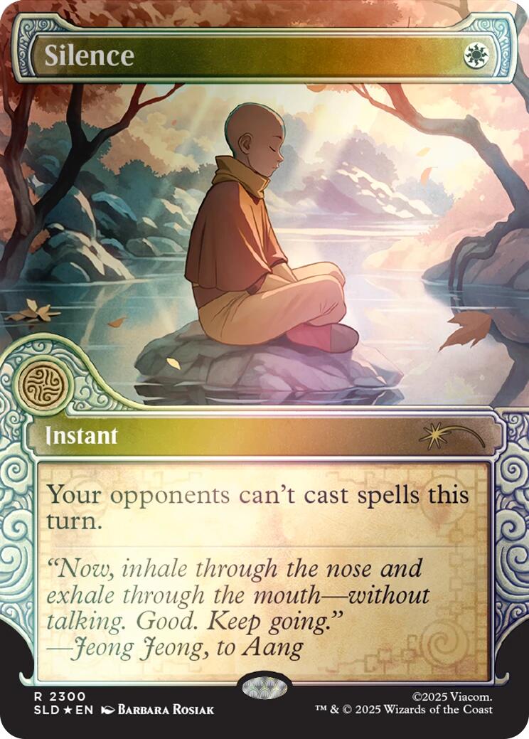 Silence (2300) (Rainbow Foil) [Secret Lair Drop Series] | Magic Magpie