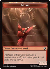 Monk // Clue (0017) Double-Sided Token [Avatar: The Last Airbender Tokens] | Magic Magpie