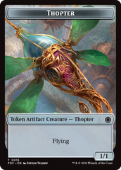 Thopter // Myr Double-Sided Token [Foundations Commander Tokens] | Magic Magpie