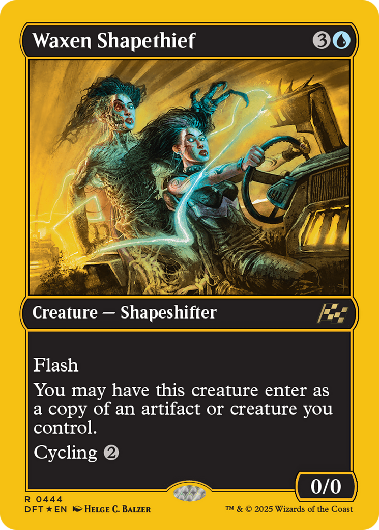 Waxen Shapethief (First-Place Foil) [Aetherdrift] | Magic Magpie