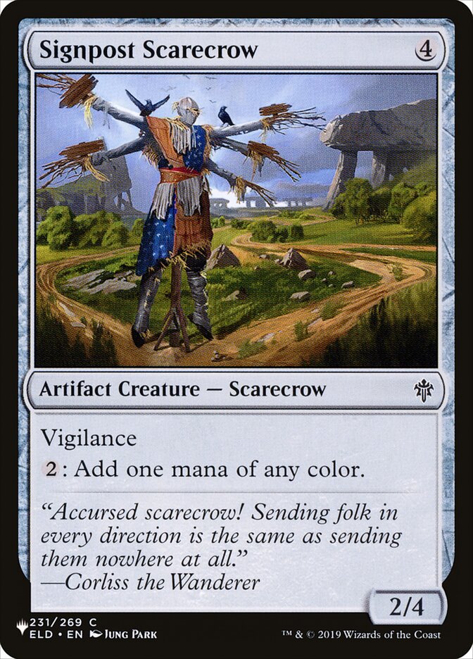 Signpost Scarecrow [The List] | Magic Magpie