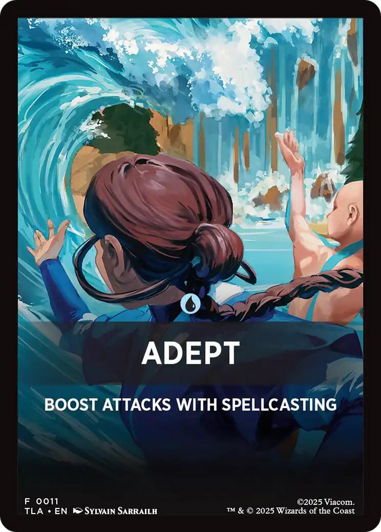 Adept Theme Card [Avatar: The Last Airbender Tokens] | Magic Magpie