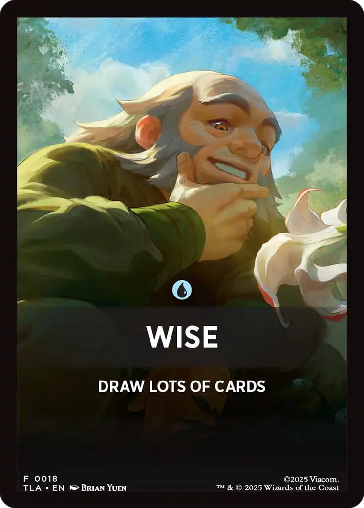 Wise Theme Card [Avatar: The Last Airbender Tokens] | Magic Magpie