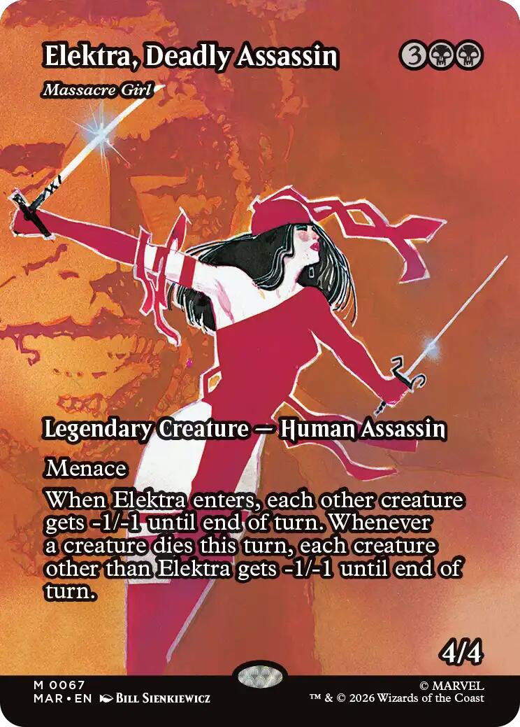 Elektra, Deadly Assassin - Massacre Girl (Borderless) [Marvel Universe: Eternal-Legal] | Magic Magpie