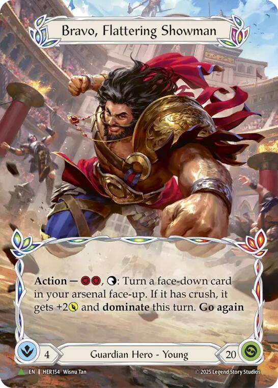 Bravo, Flattering Showman [HER154] (Promo)  Cold Foil | Magic Magpie