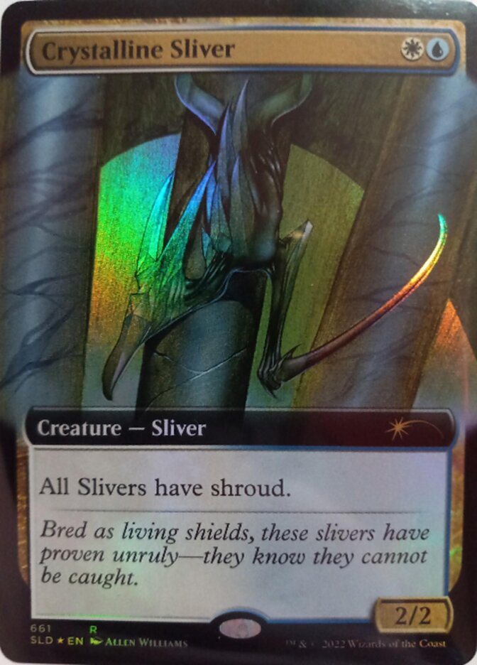 Crystalline Sliver (Extended Art) [Secret Lair Drop Promos] | Magic Magpie