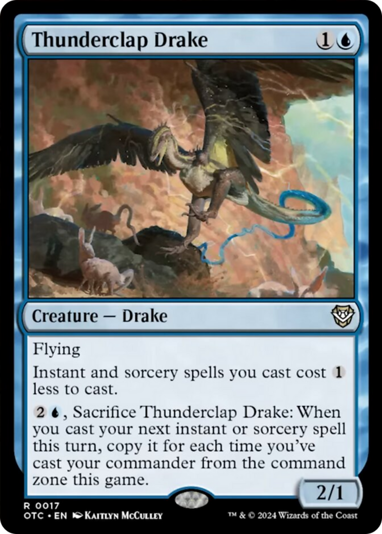 Thunderclap Drake [Outlaws of Thunder Junction Commander] | Magic Magpie