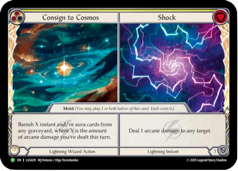 Consign to Cosmos // Shock [LGS429] (Promo)  Cold Foil | Magic Magpie