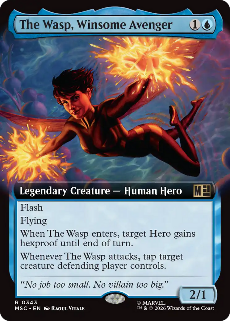 The Wasp, Winsome Avenger (Extended Art) [Marvel Super Heroes Commander] | Magic Magpie