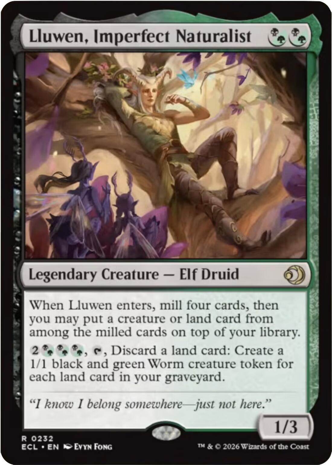 Lluwen, Imperfect Naturalist [Lorwyn Eclipsed] | Magic Magpie
