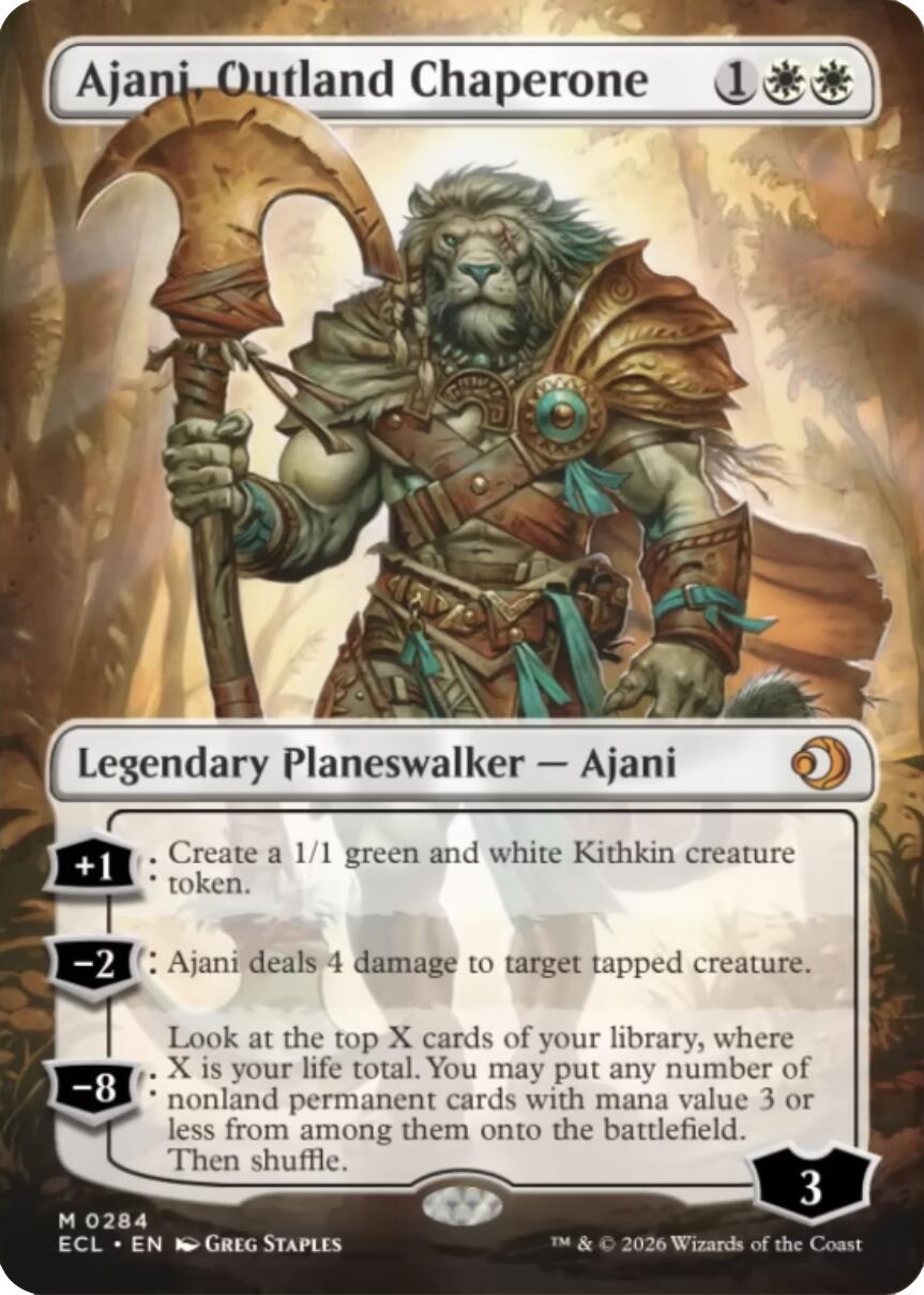 Ajani, Outland Chaperone (Borderless) [Lorwyn Eclipsed] | Magic Magpie
