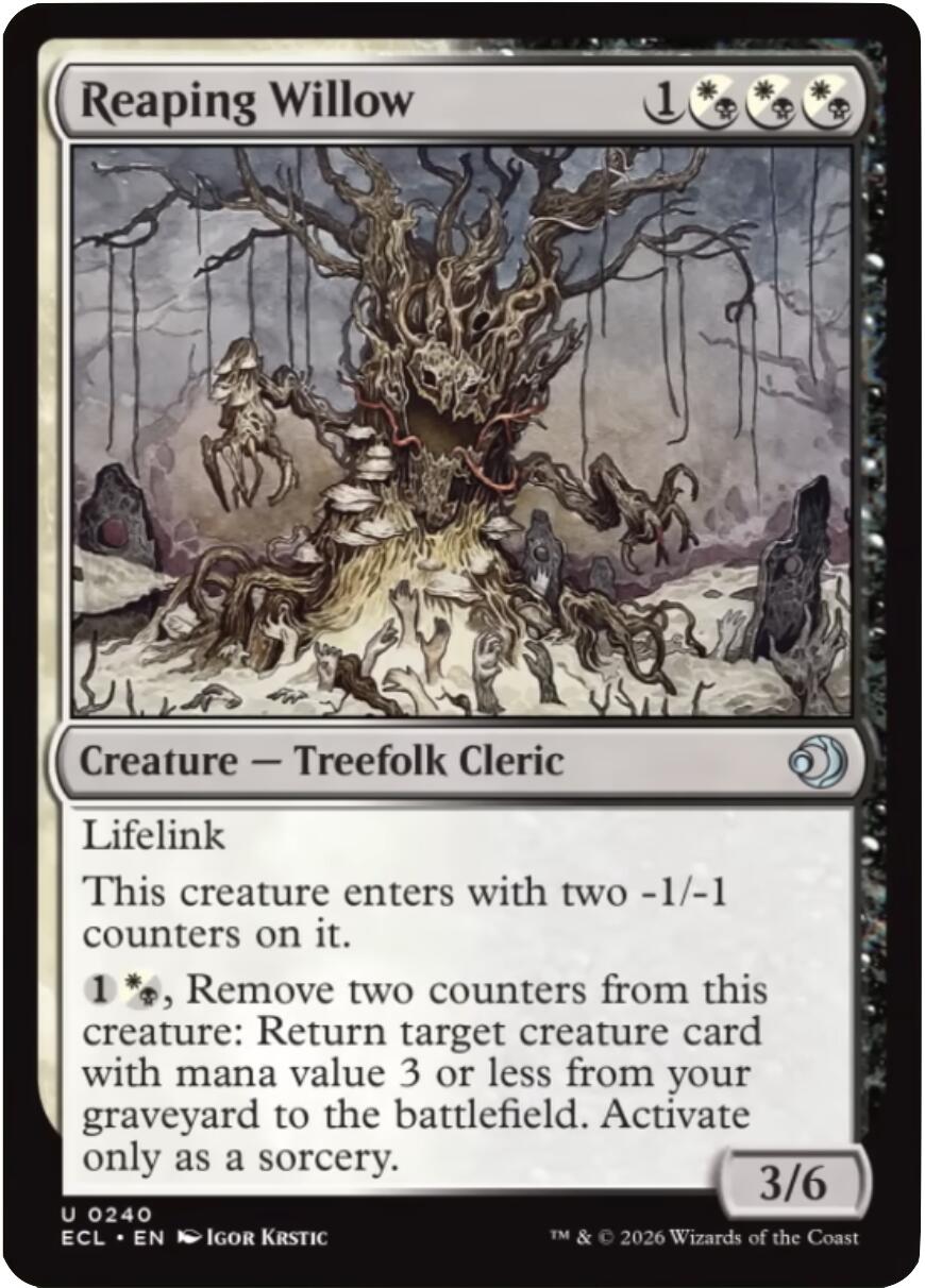 Reaping Willow [Lorwyn Eclipsed] | Magic Magpie