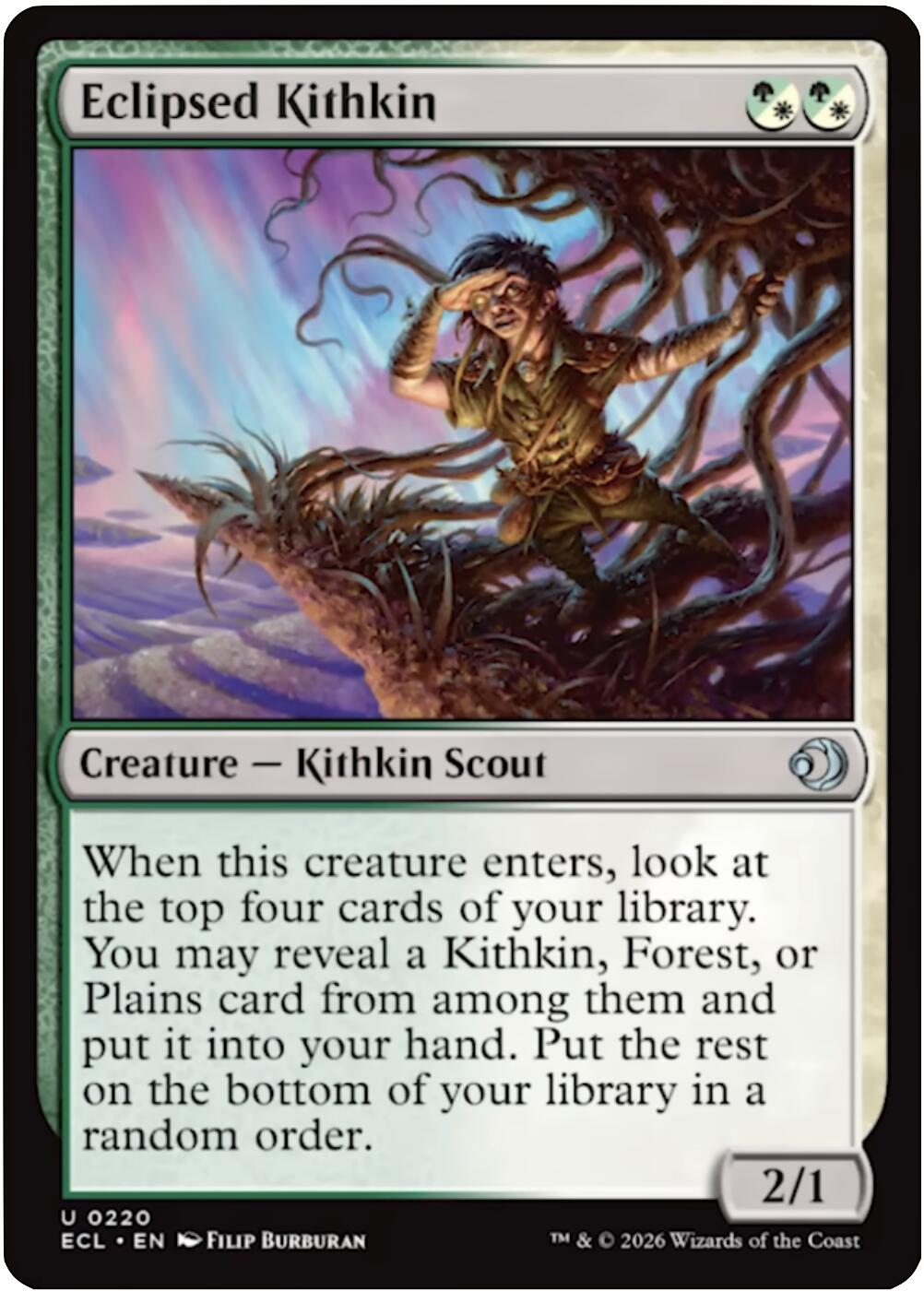 Eclipsed Kithkin [Lorwyn Eclipsed] | Magic Magpie