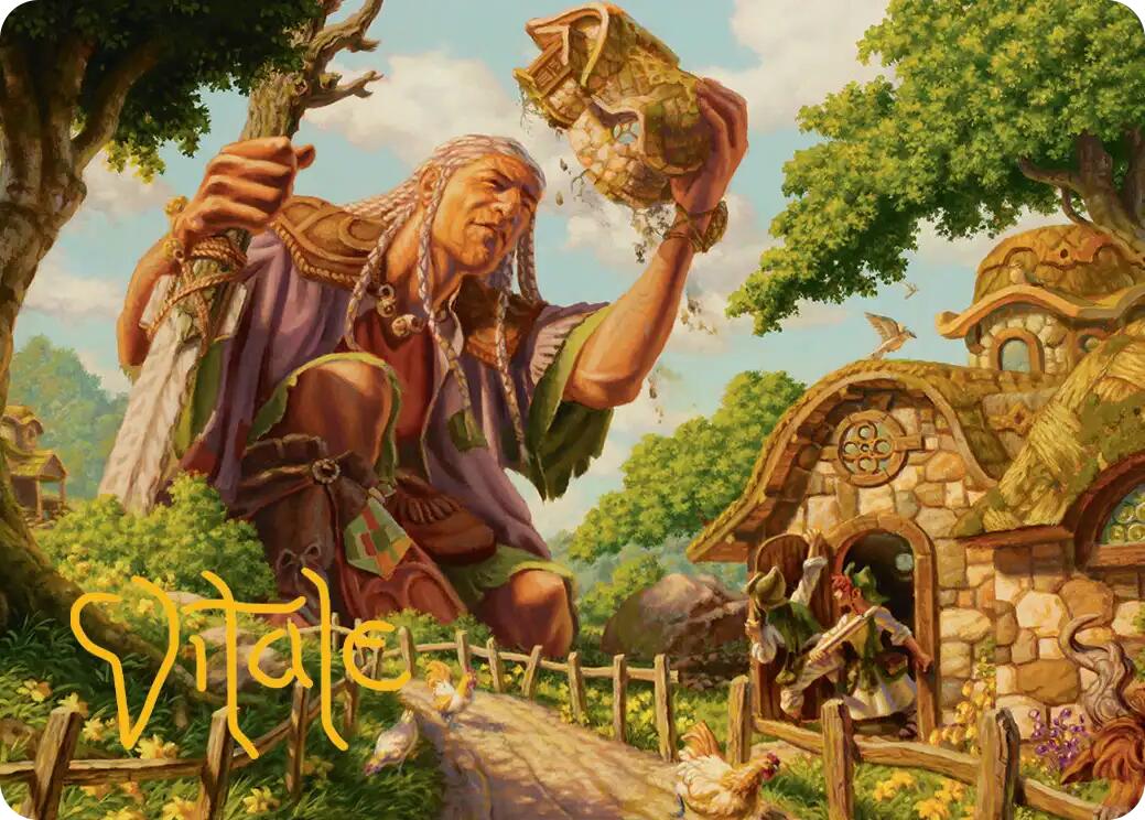 Curious Colossus Art Card (Gold-Stamped Signature) [Lorwyn Eclipsed Art Series] | Magic Magpie