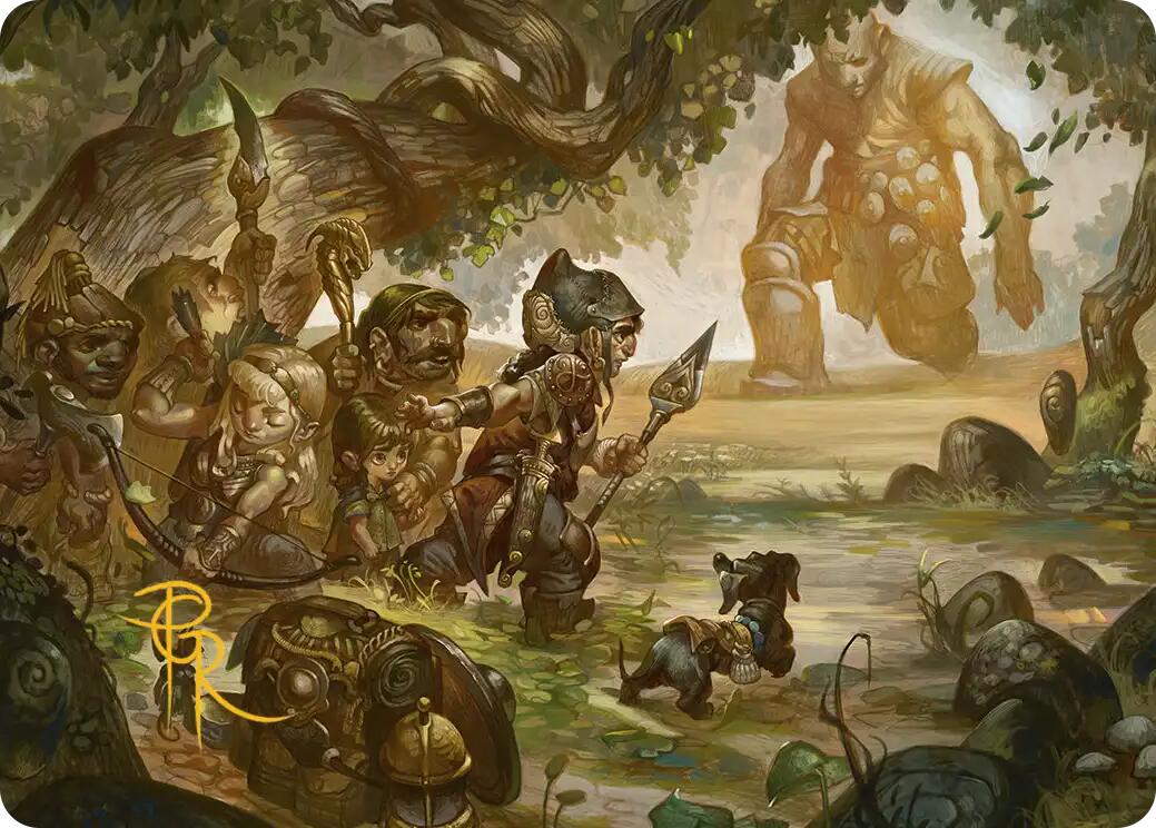 Protective Response Art Card (Gold-Stamped Signature) [Lorwyn Eclipsed Art Series] | Magic Magpie