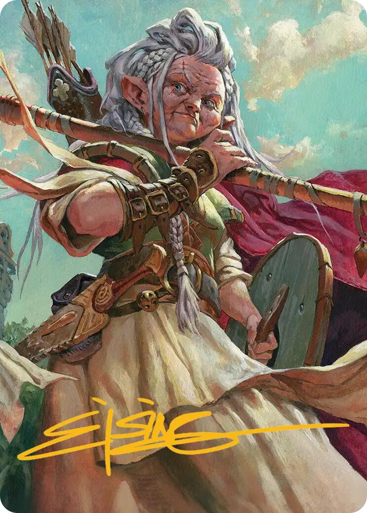 Brigid, Clachan's Heart Art Card (Gold-Stamped Signature) [Lorwyn Eclipsed Art Series] | Magic Magpie