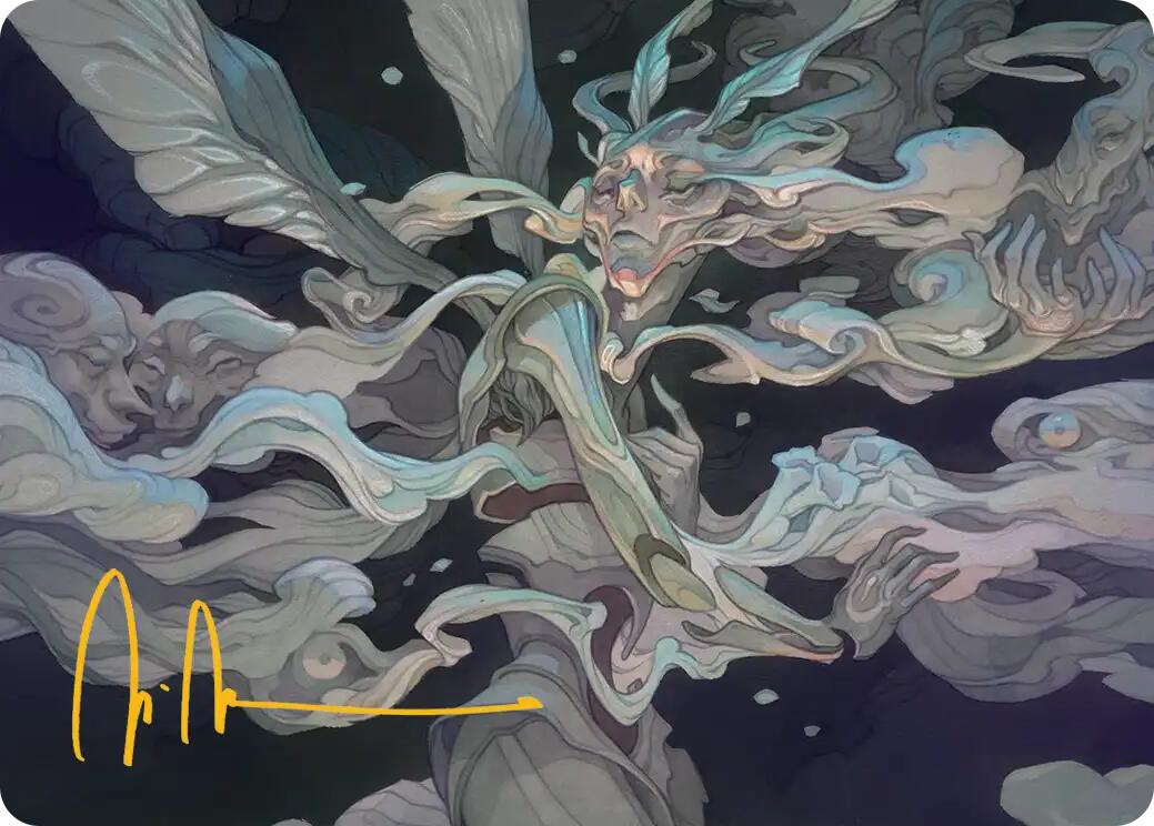 Temporal Cleansing Art Card (Gold-Stamped Signature) [Lorwyn Eclipsed Art Series] | Magic Magpie