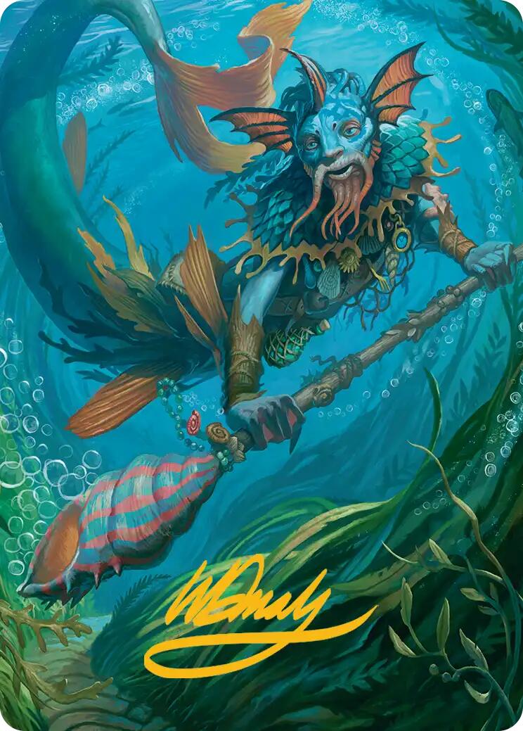 Sygg, Wanderwine Wisdom Art Card (Gold-Stamped Signature) [Lorwyn Eclipsed Art Series] | Magic Magpie