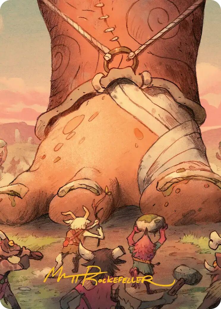 Meek Attack Art Card (Gold-Stamped Signature) [Lorwyn Eclipsed Art Series] | Magic Magpie