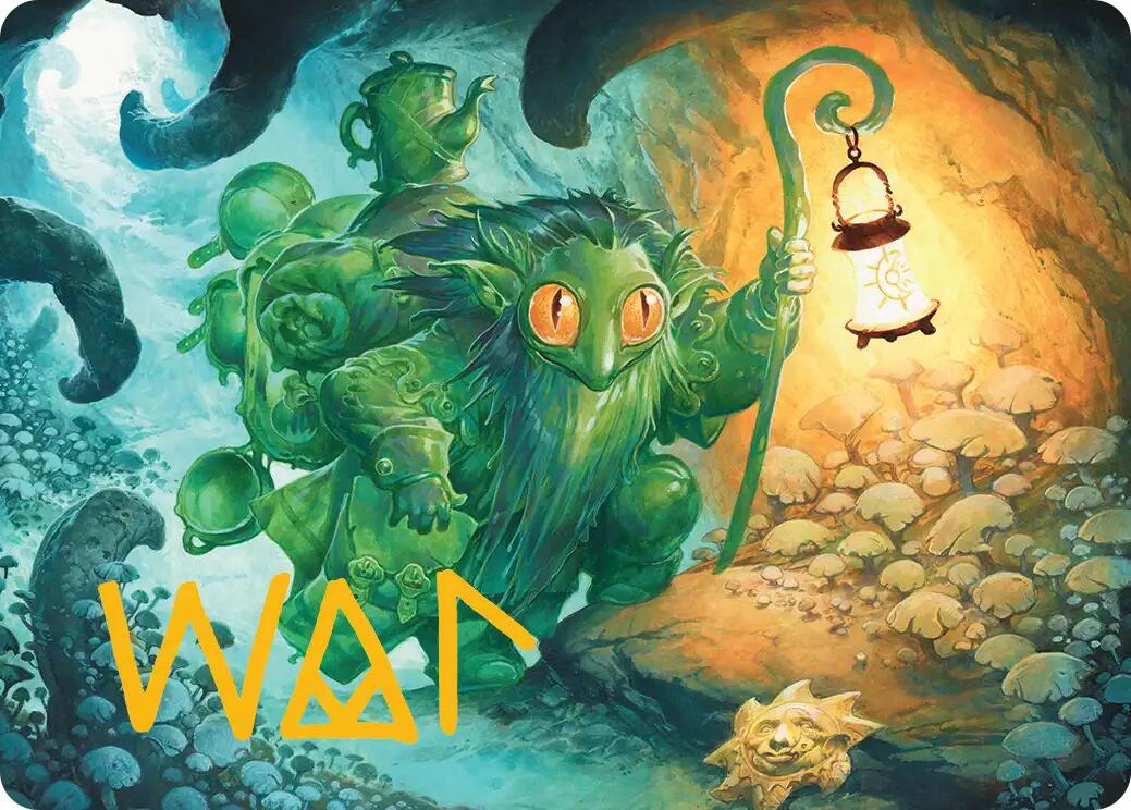 Mutable Explorer Art Card (21/54) (Gold-Stamped Signature) [Lorwyn Eclipsed Art Series] | Magic Magpie