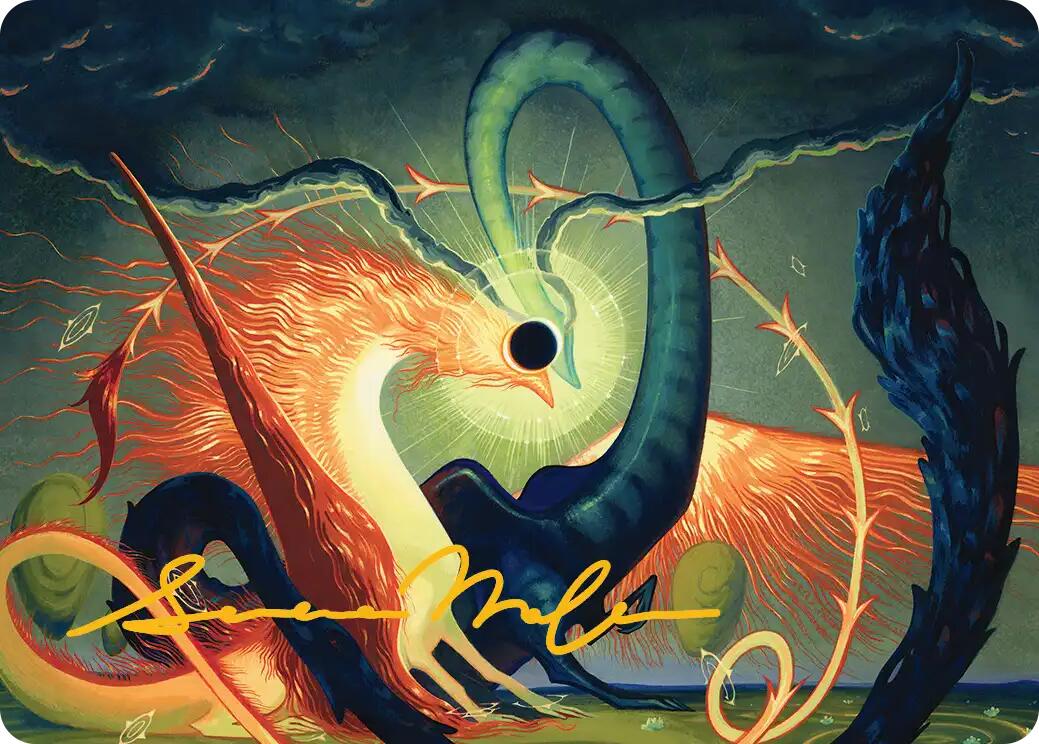 Celestial Reunion Art Card (42/54) (Gold-Stamped Signature) [Lorwyn Eclipsed Art Series] | Magic Magpie