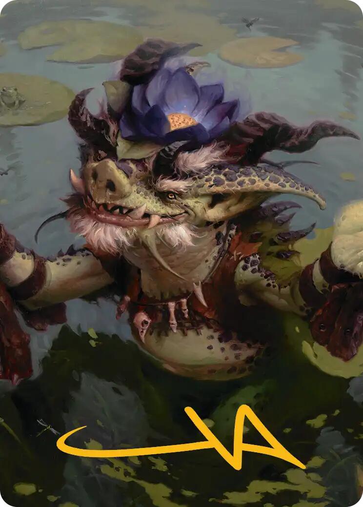 Ignoble Hierarch Art Card (Gold-Stamped Signature) [Lorwyn Eclipsed Art Series] | Magic Magpie