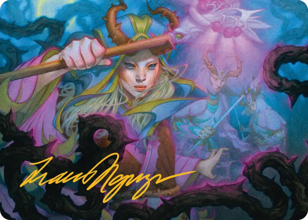 Stoic Grove-Guide Art Card (Gold-Stamped Signature) [Lorwyn Eclipsed Art Series] | Magic Magpie