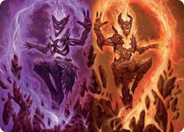 Fire Covenant Art Card [Lorwyn Eclipsed Art Series] | Magic Magpie