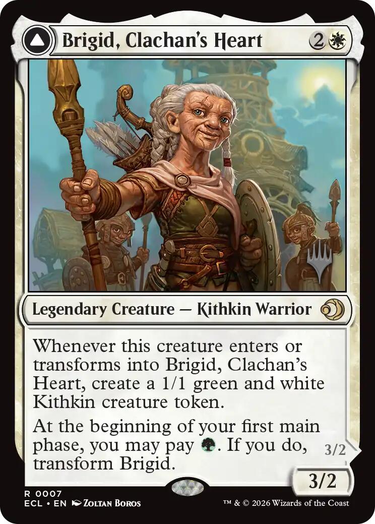 Brigid, Clachan's Heart [Lorwyn Eclipsed Promos] | Magic Magpie